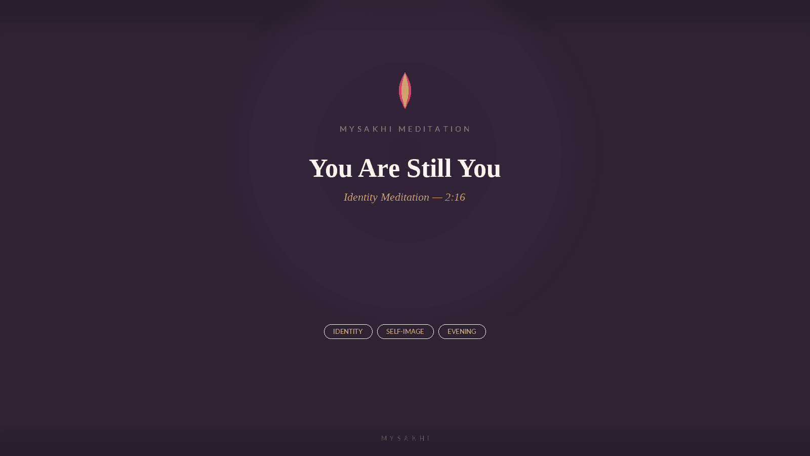 You Are Still You