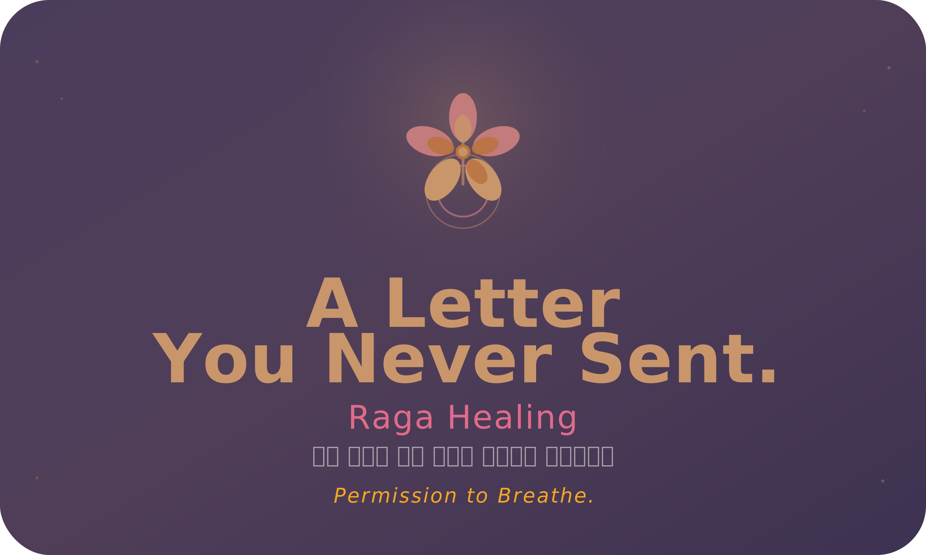 A Letter You Never Sent.